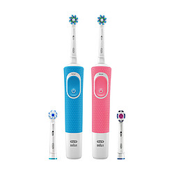 Oral-B 欧乐-B D100入门款成人电动牙刷洗护套装