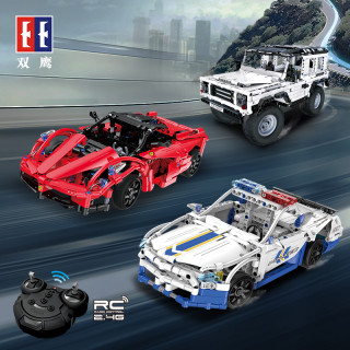双鹰遥控积木车儿童节礼物益智diy拼装模型变形车男孩赛车玩具车 免费补件一次 赠运费险 d 遥控积木自卸车 报价价格评测怎么样 什么值得买