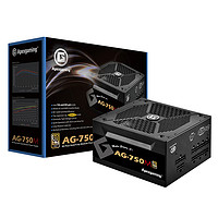 Apexgaming 美商艾湃电竞 AG750M 额定750W金牌全模组电脑电源台式机电源 STR-750MW