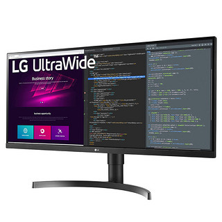 LG 乐金 34WN750-B 34英寸 IPS FreeSync 显示器 (3440×1440、75Hz、99%sRGB、HDR10)