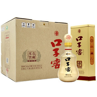 口子窖 真藏实窖 十年型 46%vol 兼香型白酒 500ml*4瓶 整箱装