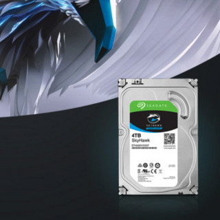 SEAGATE 希捷 酷鹰SkyHawk系列 3.5英寸 监控级硬盘 4TB（PMR、5900rpm、64MB）ST4000VX007