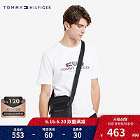 TOMMY HILFIGER 汤米·希尔费格 男装2021早春新品简约休闲纯色斜挎包 AM0AM06857