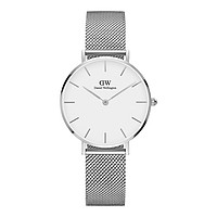 Daniel Wellington 丹尼尔惠灵顿 DW32mm石英手表专柜同款金属编织表带女士手表