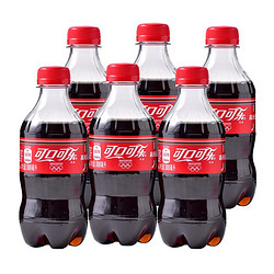 Coca-Cola 可口可乐 汽水碳酸饮料可乐 300ml*6瓶