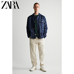 ZARA 07545600401 男装亚麻夹克外套