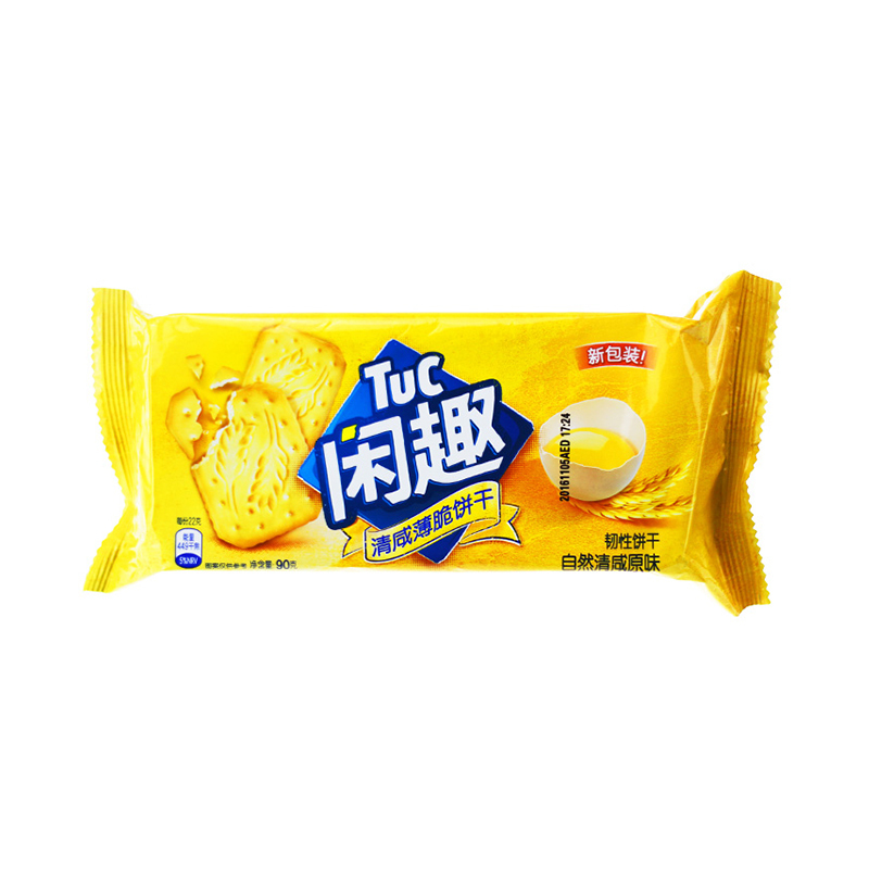 Tuc 闲趣 薄脆饼干 自然清咸原味 90g