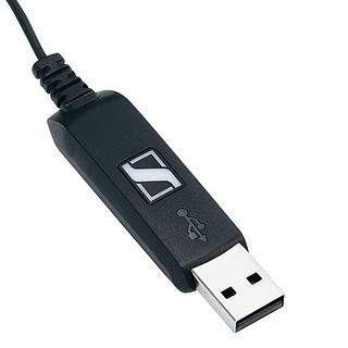 森海塞尔 PC8 USB 压耳式头戴式耳机 黑色 USB口