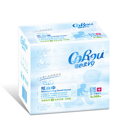 CoRou 可心柔 V9 COROU）潤+嬰兒抽紙乳霜紙新生寶寶適用柔潤面巾紙3層 60抽*5包