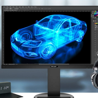 PHILIPS 飞利浦 245E1S 23.8英寸 IPS 显示器 (2560×1440、75Hz、114%sRGB)
