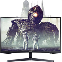 SAMSUNG 三星 27英寸 2K 144Hz 1000R曲面 1ms  HDR10 FreeSync 低蓝光不闪屏 玄龙骑士 电竞显示器 C27G55