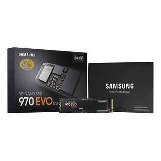 SAMSUNG 三星 970 EVO NVMe M.2 固态硬盘 500GB（PCI-E3.0）