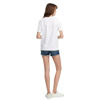 Calvin Klein Jeans 卡尔文·克莱恩牛仔 女士圆领短袖T恤 J213769 白色 M