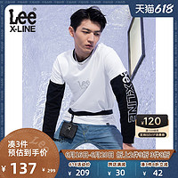 Lee XLINE 21春夏新品标准版型多色印花圆领短袖T恤男潮L438463RX