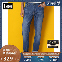 Lee 商场同款21春夏新品726中腰直筒蓝色男牛仔裤L12726Z0290P