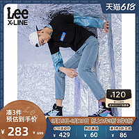 Lee XLINE 21春夏修身中腰直脚轻薄深蓝色男牛仔裤LMR7233HNCAZ