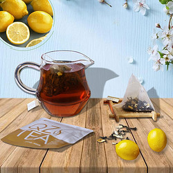 祺真 柠檬红茶果味茶叶红茶包 水果茶果粒茶暖茶10小袋共60g