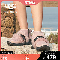 UGG 秋冬新款女士经典新生潮炫毛茸朋克潮流雪地靴1107309