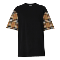 BURBERRY 博柏利 格纹拼接短袖T恤