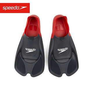 SPEEDO 速比涛 Speedo/速比涛 专业训练 柔软舒适 脚蹼 游泳潜水  8088413991 红/黑2-3