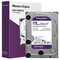 Western Digital 西部数据 紫盘系列 3.5英寸 监控级硬盘 2TB（5400rpm、PMR、64MB）WD20EJRX