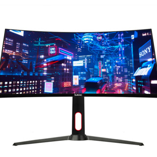 SANC 盛色 H30Pro 28英寸 VA 曲面 FreeSync 显示器 (2560×1080、200Hz)