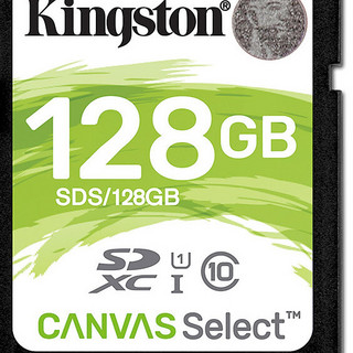 Kingston 金士顿 CANVAS Select SD存储卡 128GB（UHS-I、U1）