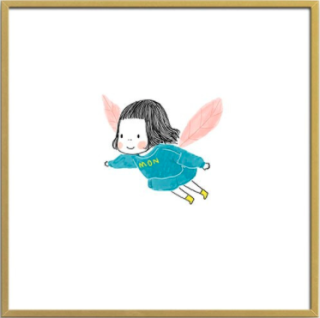 何菲菲 和女儿幸福的瞬间系列 飞行时间 50 50cm 艺术版画背景墙装饰画 报价价格评测怎么样 什么值得买