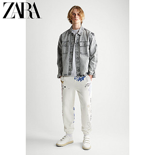 ZARA 06045454802 男装酸洗牛仔衬衫