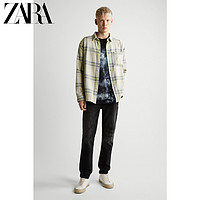 ZARA [折扣季]男装 修身版型 莱赛尔破洞黑色牛仔裤 05585403800