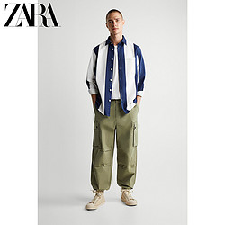 ZARA [折扣季]男装 条纹衬衫式夹克外套 04283277400