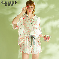 GAINREEL 歌瑞尔 夏季新品甜美睡衣女可爱少女风可外穿短袖家居服HWS21013