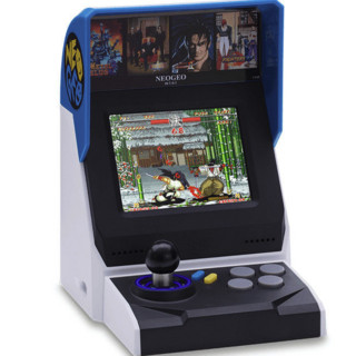 SNK NEOGEO mini 国际版 游戏机主机 蓝白色+手柄两只装