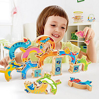 Hape 淘气猫堆堆乐3-6岁形状配对积木拼搭叠叠高亲子互动儿童益智玩具