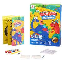 Redzoo 火星猪 STEAM教育玩具儿童石膏娃娃恐龙diy彩绘玩具