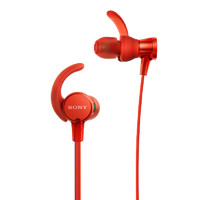 SONY 索尼 MDR-XB510AS 入耳式挂耳式有线耳机 红色 3.5mm