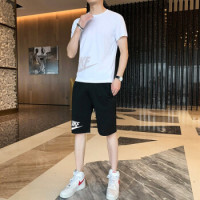 运动套装男士夏季新款透气速干跑步装青少年