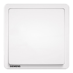 siemens 西门子 开关插座 一开单控开关面板 致典雅白色