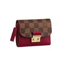 LOUIS VUITTON 路易威登 CROISETTE系列 女士短款钱夹 N60216 酒红色