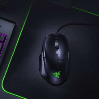 RAZER 雷蛇 标准版 有线鼠标 6400DPI RGB 黑色+灵魂基因 鼠标垫