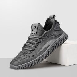 意尔康 21年夏新款青年休闲鞋飞织鞋低帮户外跑步男士运动鞋椰子鞋男