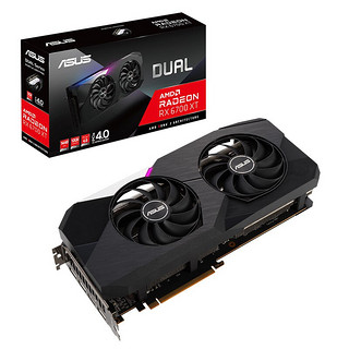 DUAL-RX 6700 XT-12G 显卡 12GB 黑色