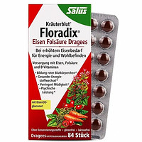 Floradix 进口红铁片叶酸片剂 84粒/盒