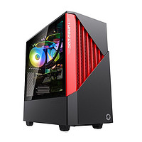 GAMEMAX 游戏帝国 康泰克 宽体RGB中塔电脑主机箱 黑红