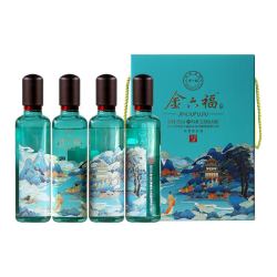 金六福铭藏950度浓香型白酒500ml4瓶整盒装