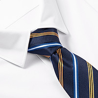 SEVEN 柒牌 2021新品 个性时尚撞色提花条纹上班商务正装男士领带