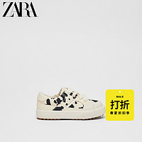 ZARA [折扣季] 儿童鞋幼童 奶牛印花橡胶底学步运动鞋16485730001