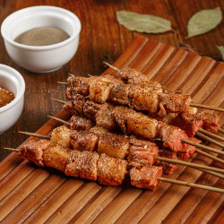 eerdun 额尔敦 黑椒羊后腿肉串 国产内蒙古草原新鲜羊肉串大肉粒 烧烤