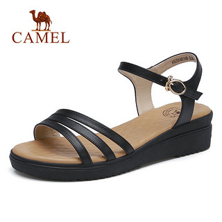 CAMEL 骆驼 A825046146 女士平底中跟凉鞋