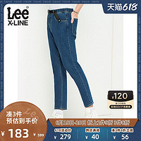 Lee XLINE 舒适松紧腰蓝色男款休闲牛仔裤潮流L432512VABBH